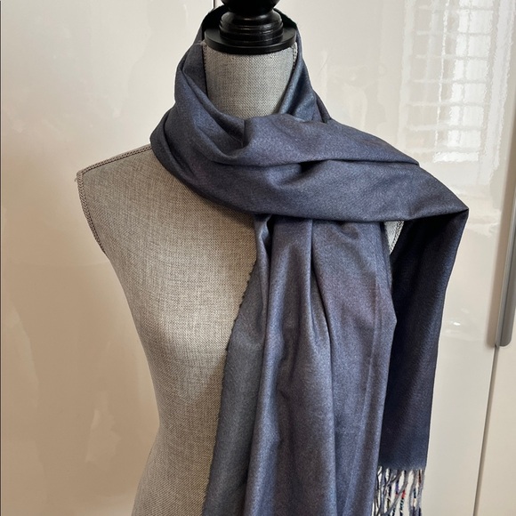 NWOT Colorful Artistic Lady Dog Wool Blend Double Sided Fabric Large Scarf - Picture 8 of 12